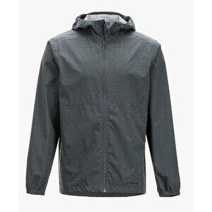 ExOfficio Jacket Size L 12-14 Full Zip Hood Front Pockets Lightweight Gray